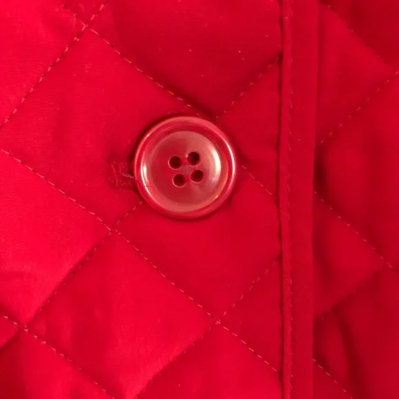 Vintage Covington Cranberry Red Quilted Jacket - Picture 7 of 9